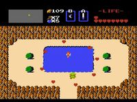 une photo d'Ã©cran de The Legend of Zelda sur Nintendo Nes